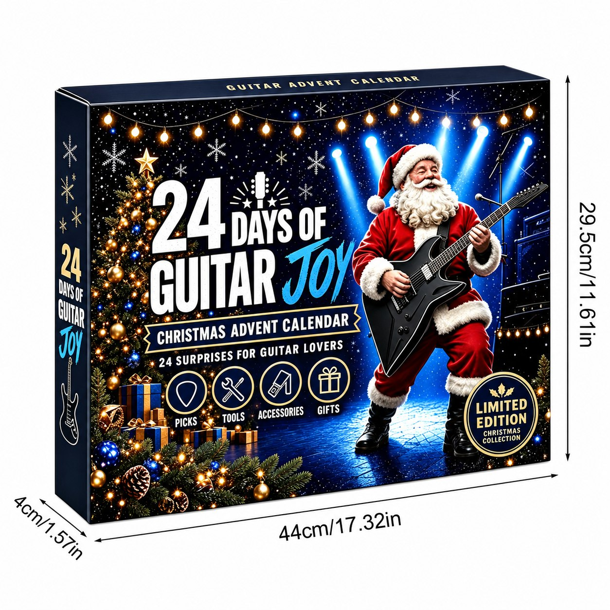 Guitar advent calendar packaging